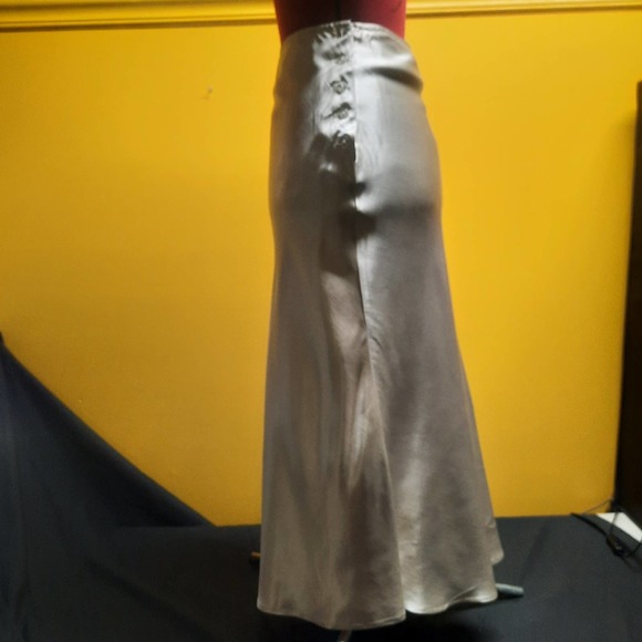 Vintage R'Co Champagne Shimmer tie waist wrap crop top with skirt  SM - Picture 6 of 9